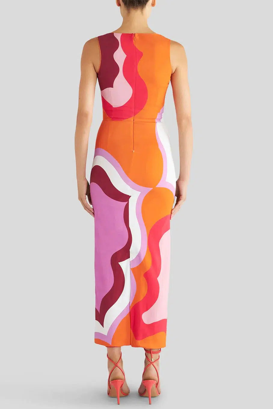 ETRO-Sleeveless Midi Dress - Arancio-