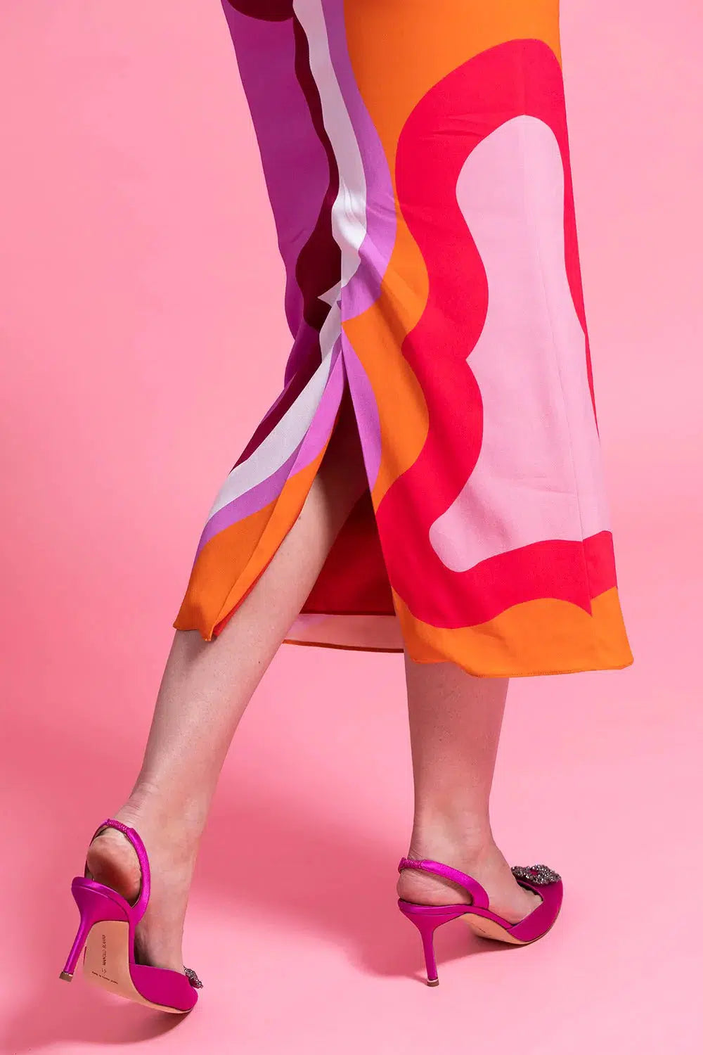 ETRO-Sleeveless Midi Dress - Arancio-