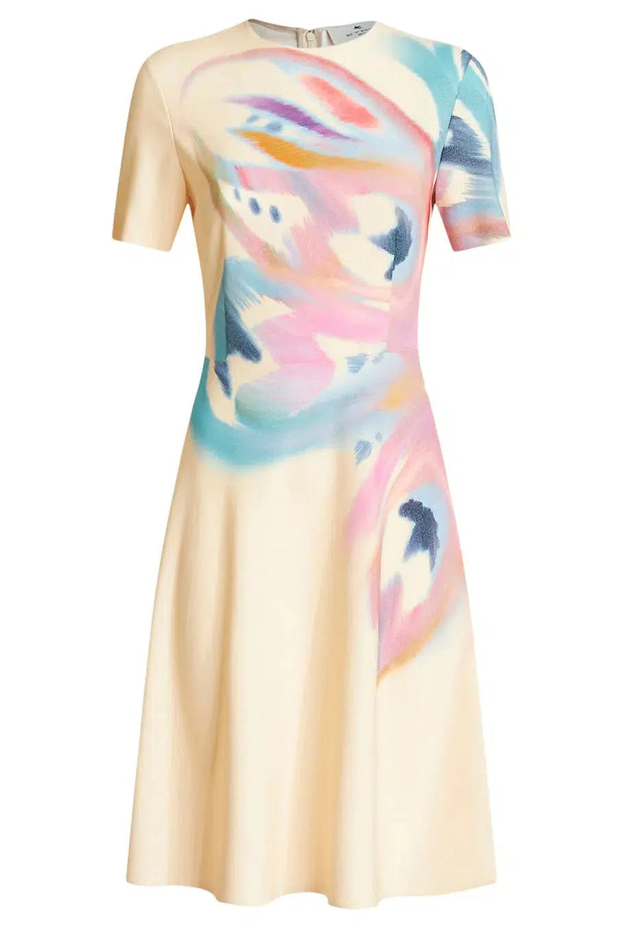 ETRO-Short Sleeve Flare Dress-
