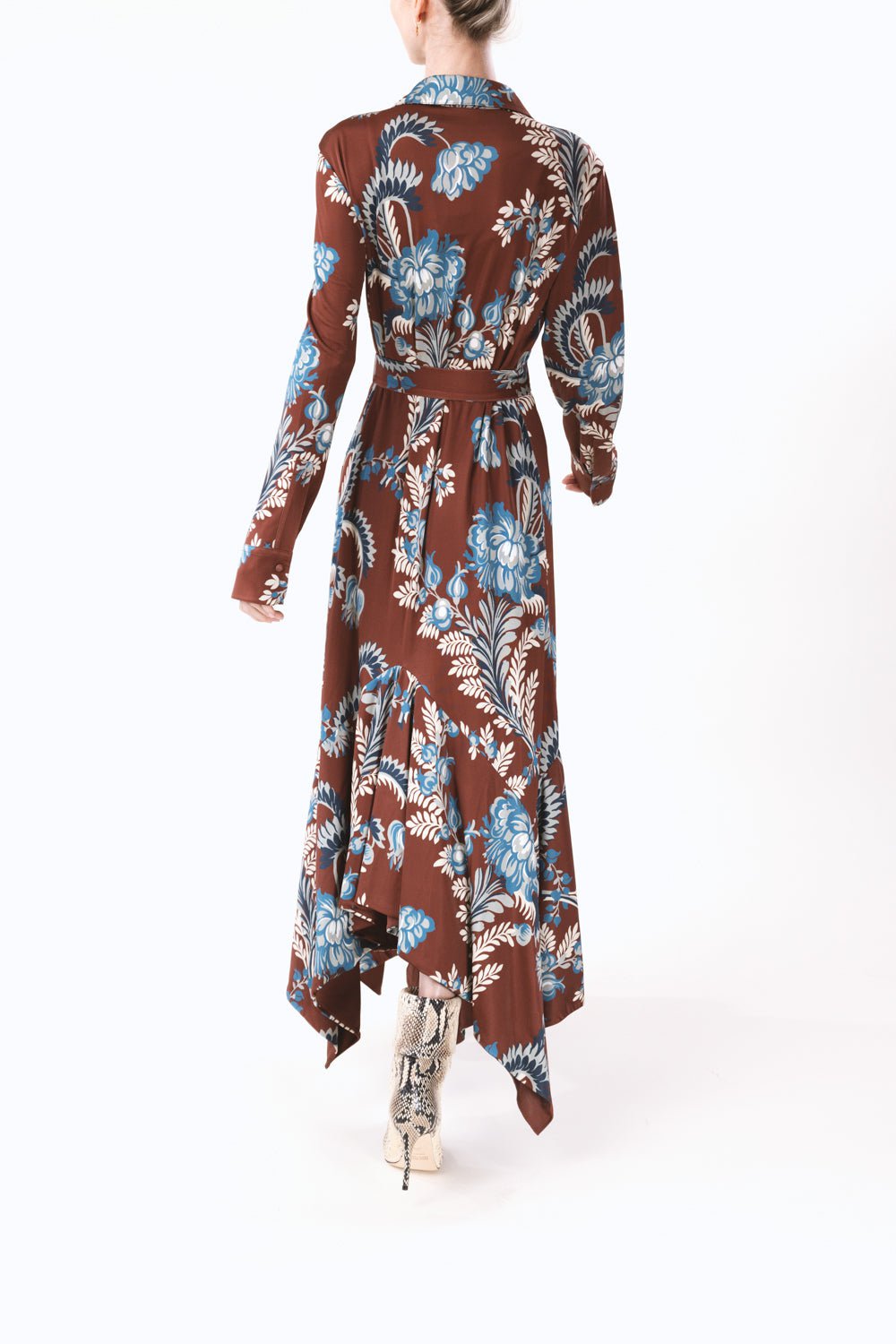 ETRO-Long Sleeve Printed Shirtdress-