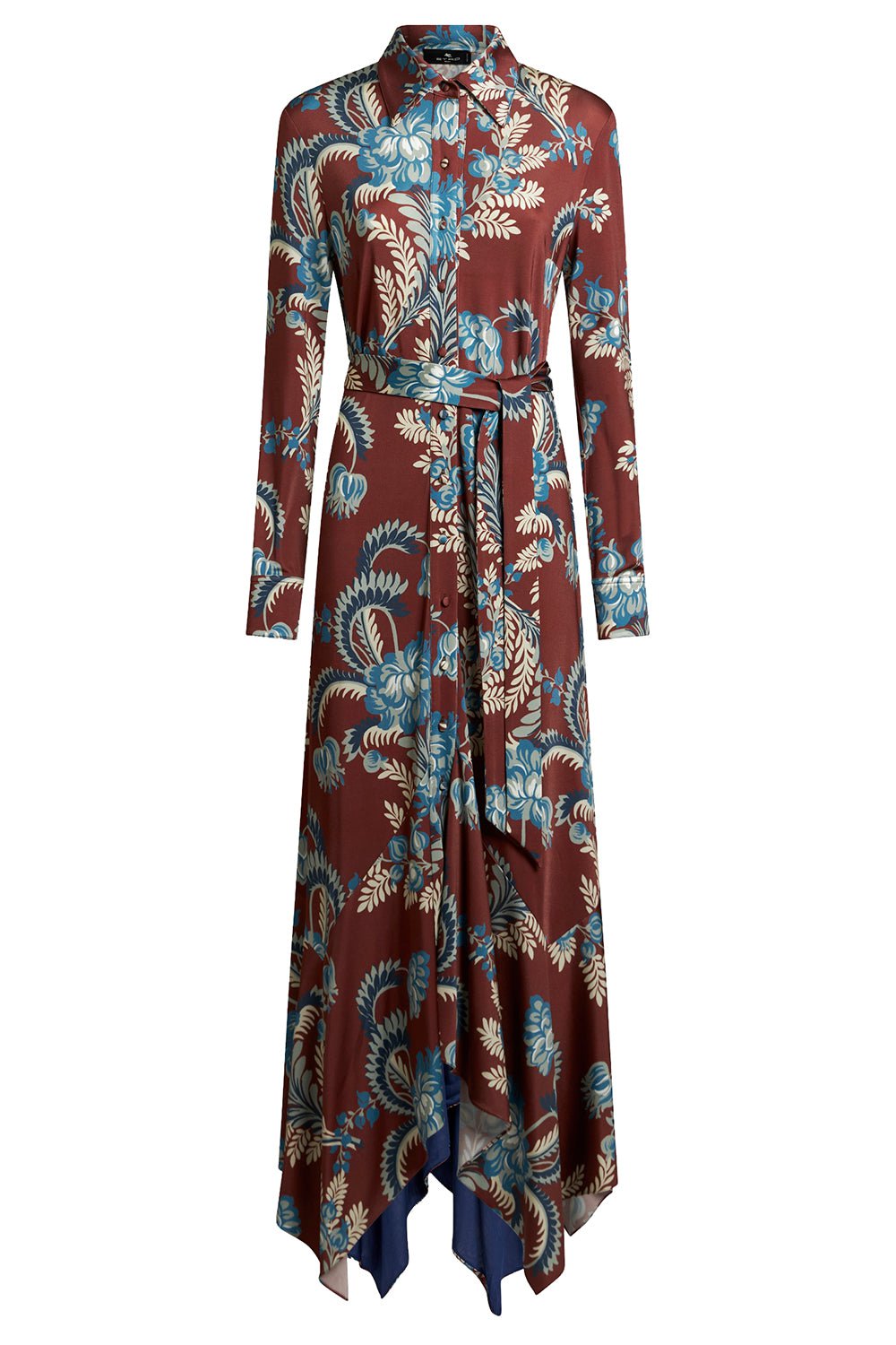 ETRO-Long Sleeve Printed Shirtdress-