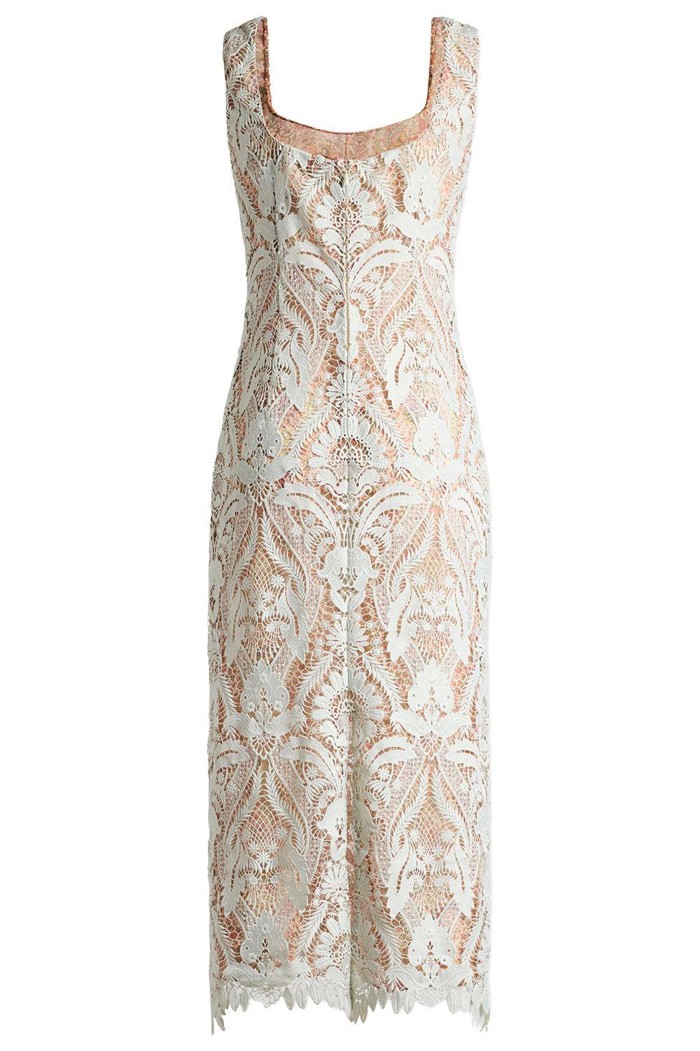 Floral Lace Midi Dress-GEOMETRC-40-CLOTHINGDRESSCASUAL-ETRO