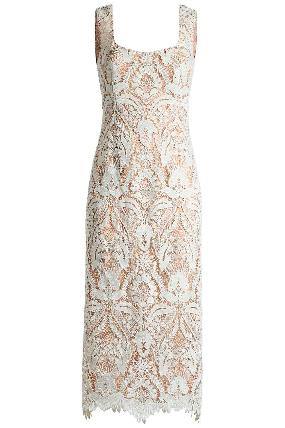  Floral Lace Midi Dress-GEOMETRC-40-CLOTHINGDRESSCASUAL-ETRO 
