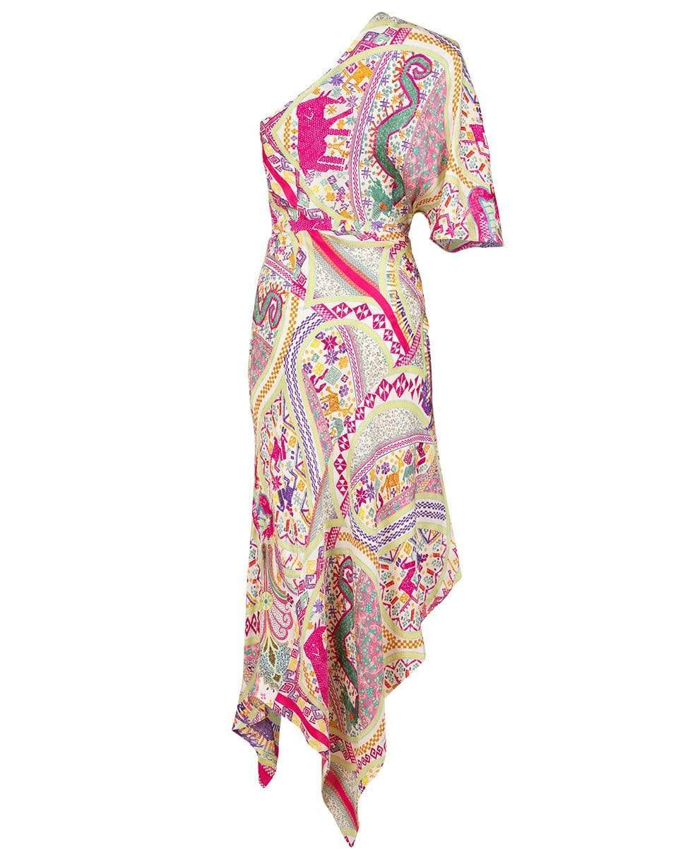 ETRO-One Shoulder Asymmetrical Abiti Dress-