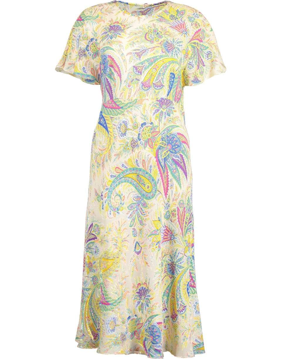 ETRO-Paisley Print Midi Dress-