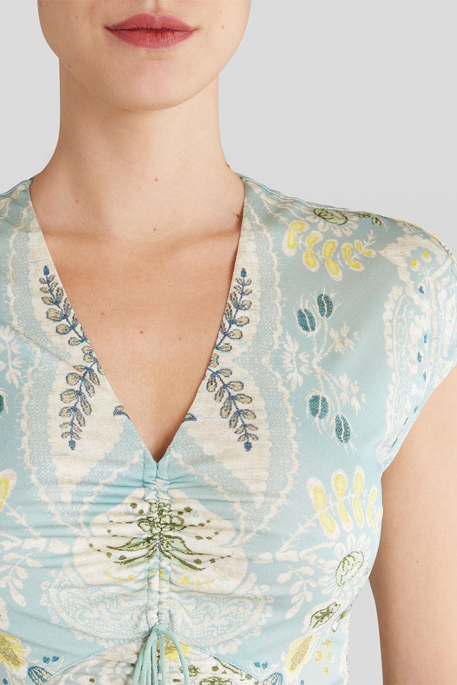 ETRO-Abito Short Sleeve Maxi Dress-