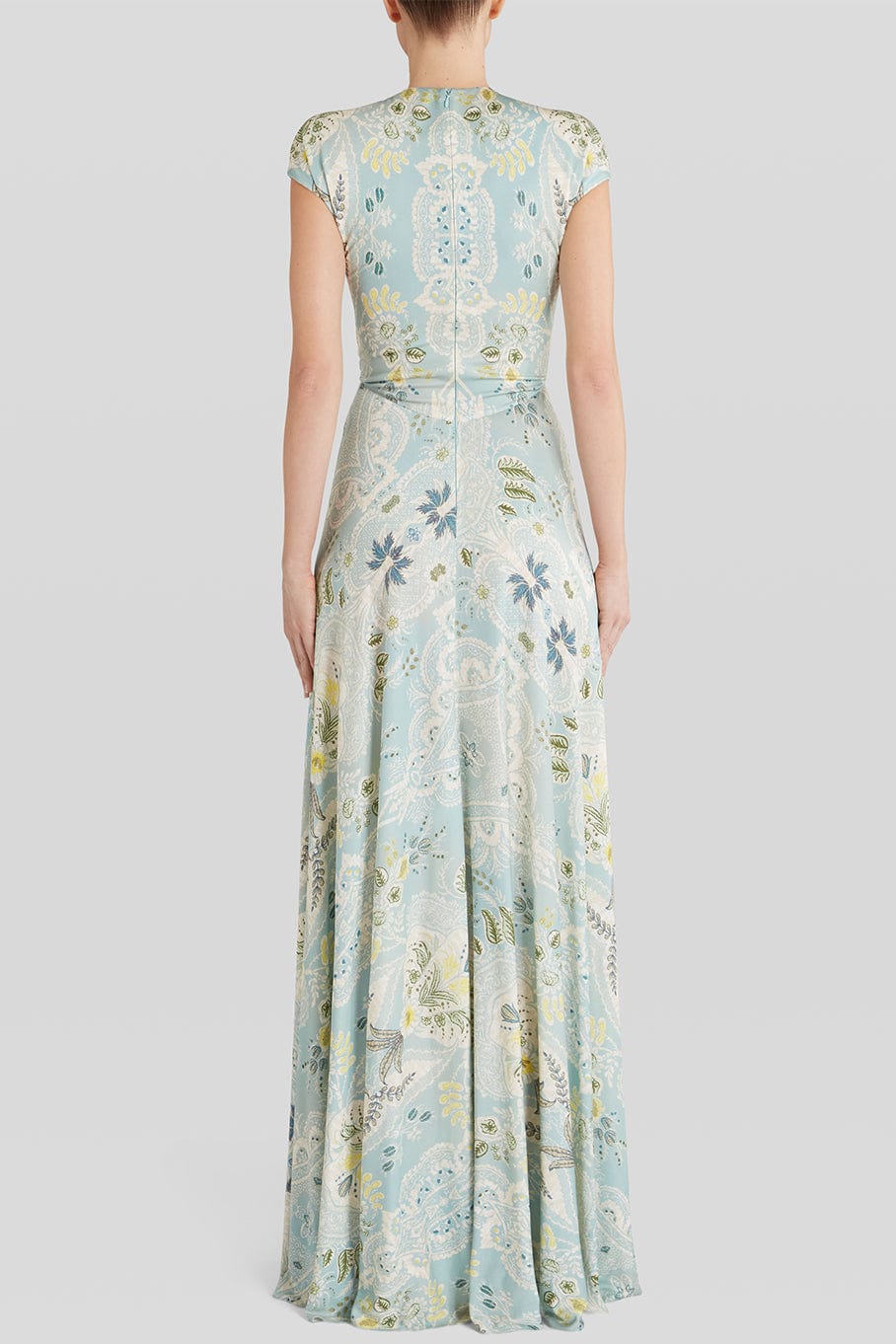 ETRO-Abito Short Sleeve Maxi Dress-