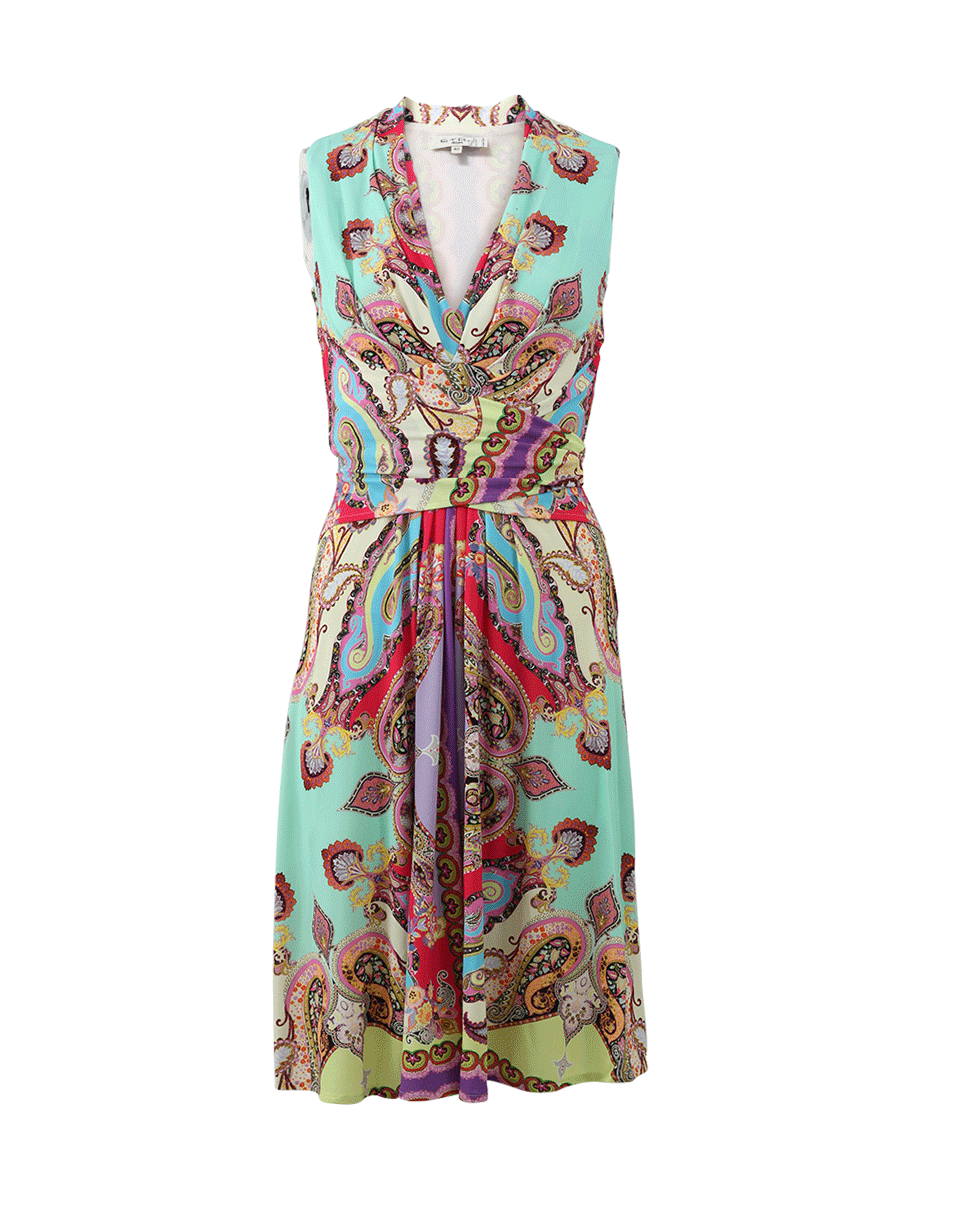 ETRO-Cross-Over Tie Dress-