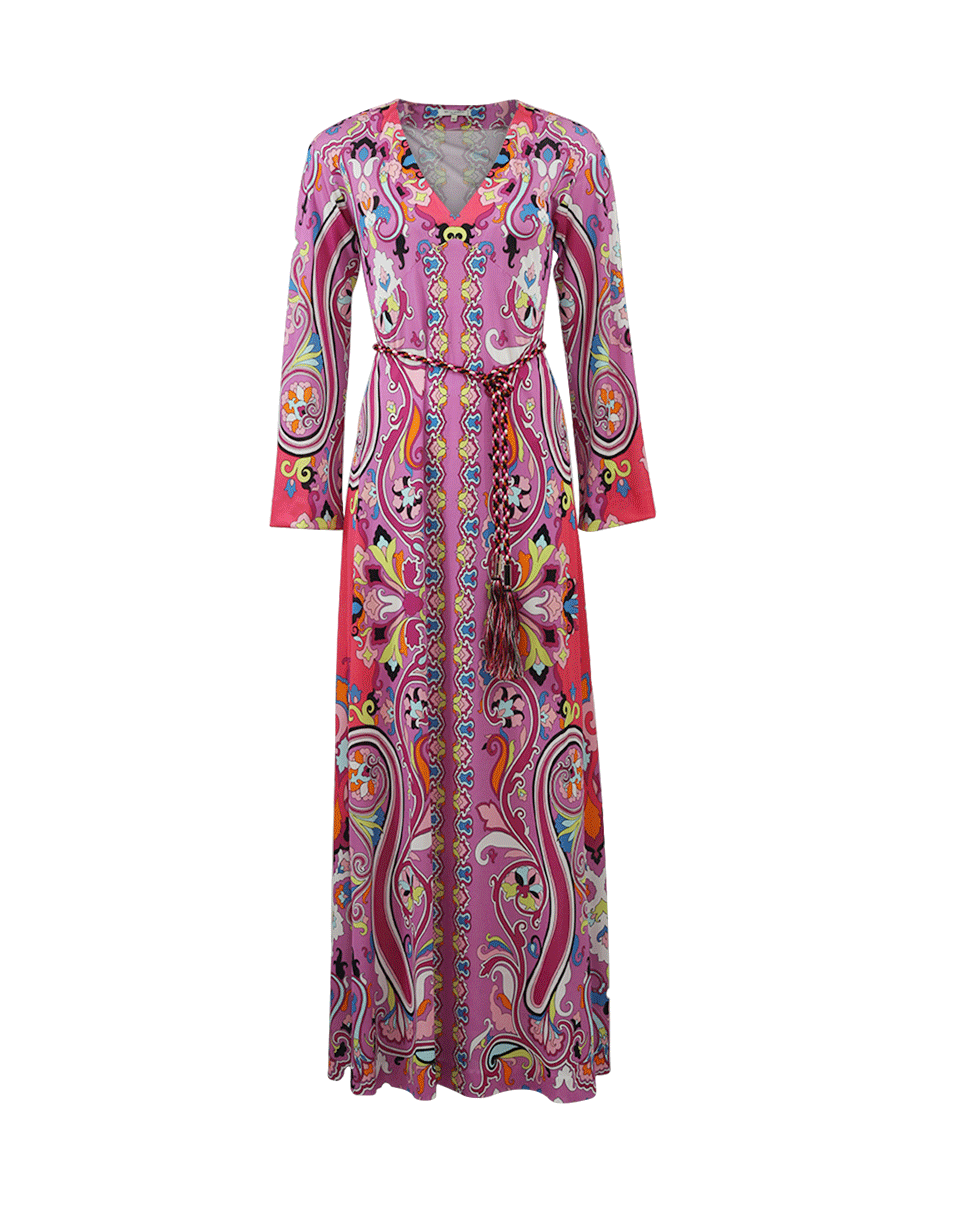 ETRO-Caftan Print Maxi Dress-