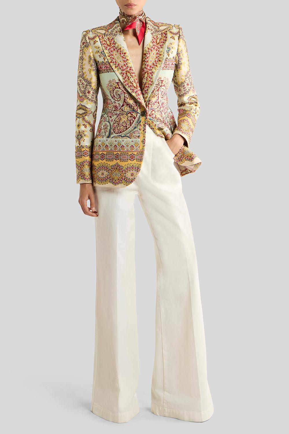 Paisley Print Jacquard Blazer-GEOMETRC-38-CLOTHINGJACKETBLAZERS-ETRO