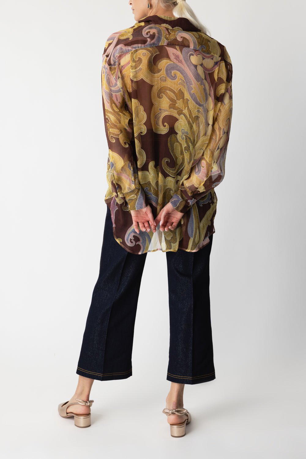 ETRO-Cropped Jeans-