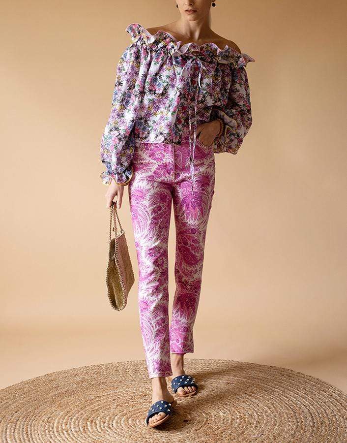 ETRO-Paisley Print Skinny Jean-