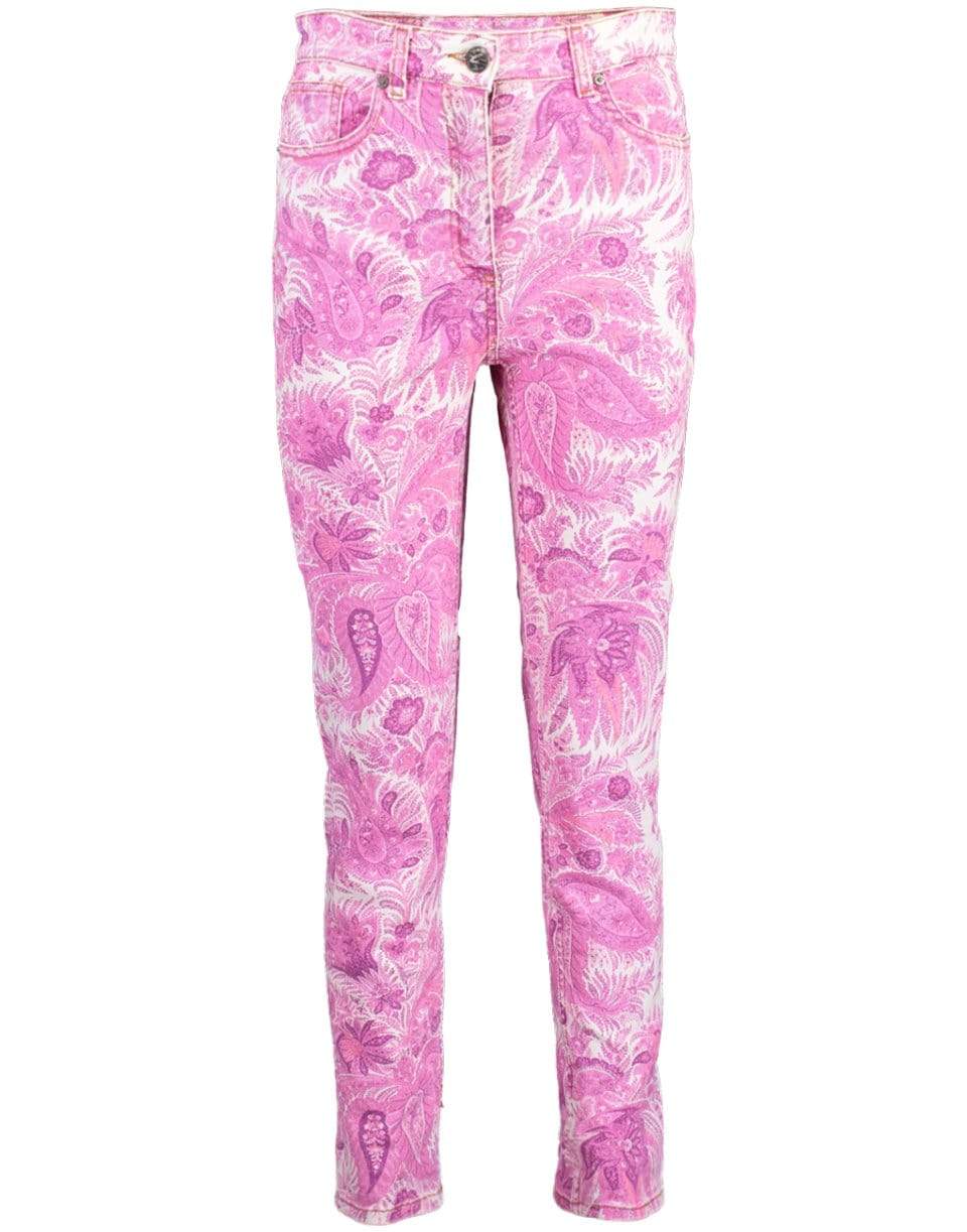 ETRO-Paisley Print Skinny Jean-
