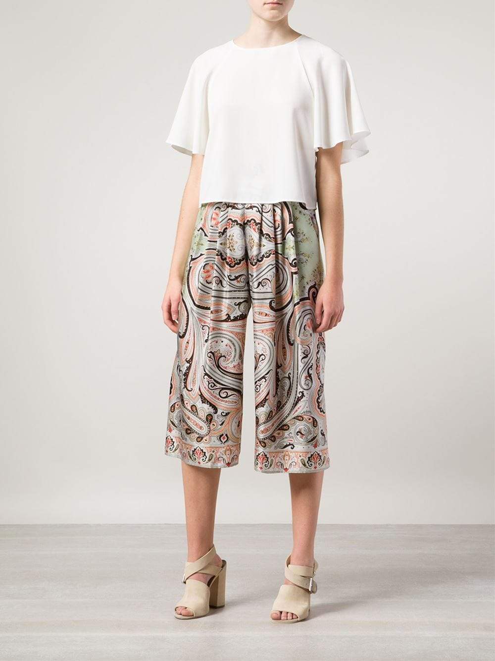 ETRO-Palazzo Crop Pant-
