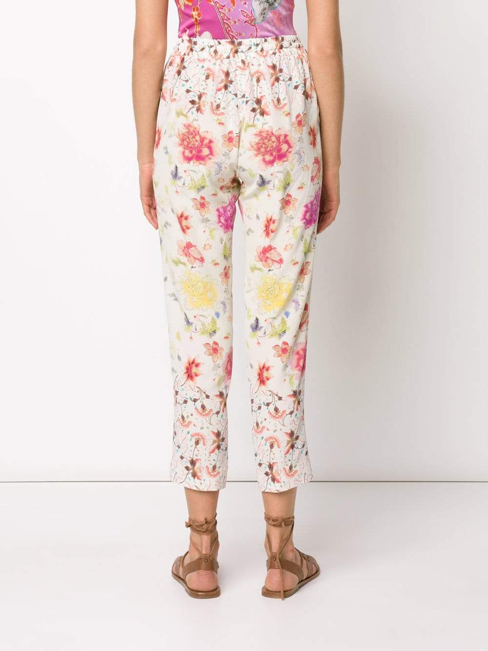 ETRO-Draw-String Floral Pant-