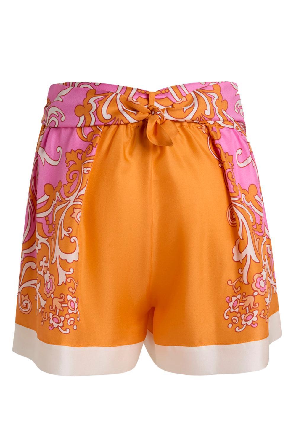  Ornamental Print High Waisted Short-GEOMETRC-38-CLOTHINGPANTSHORT-ETRO 