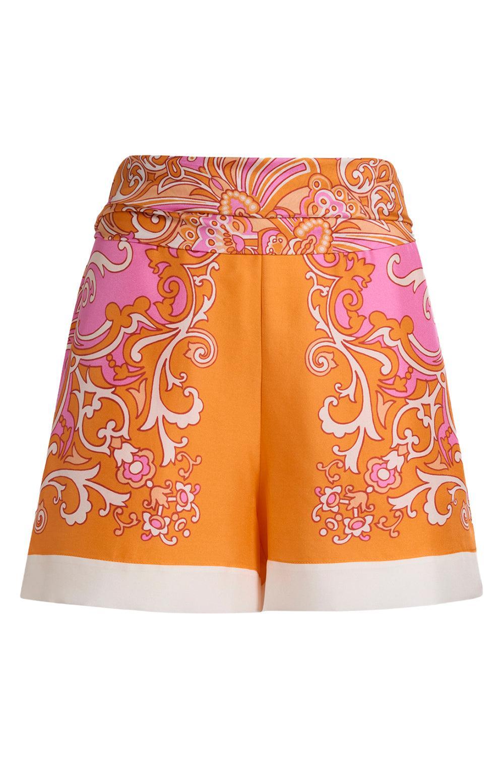  Ornamental Print High Waisted Short-GEOMETRC-38-CLOTHINGPANTSHORT-ETRO 