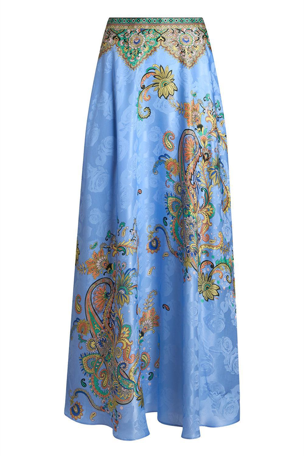 Printed Maxi Skirt-BLUE-40-CLOTHINGSKIRTMAXI-ETRO