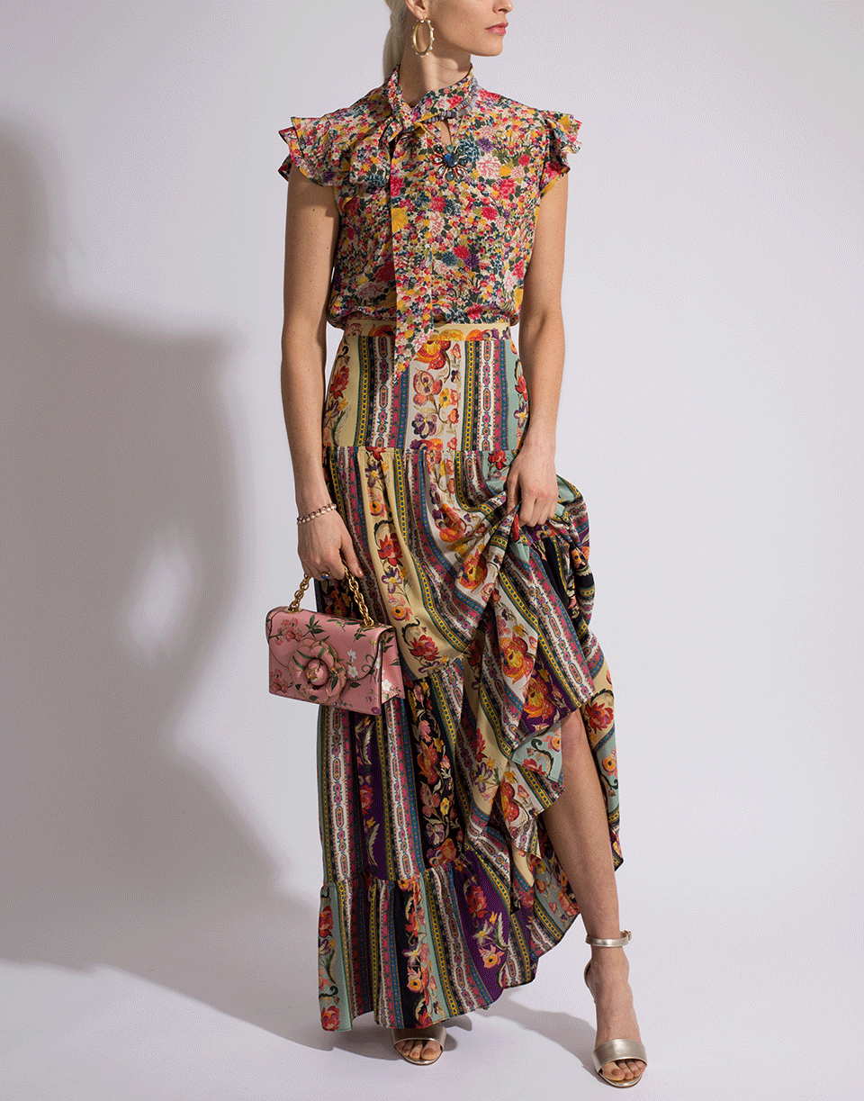 ETRO-Multi Print Midburn Maxi Skirt-