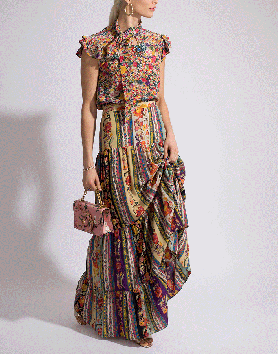 ETRO-Multi Print Midburn Maxi Skirt-
