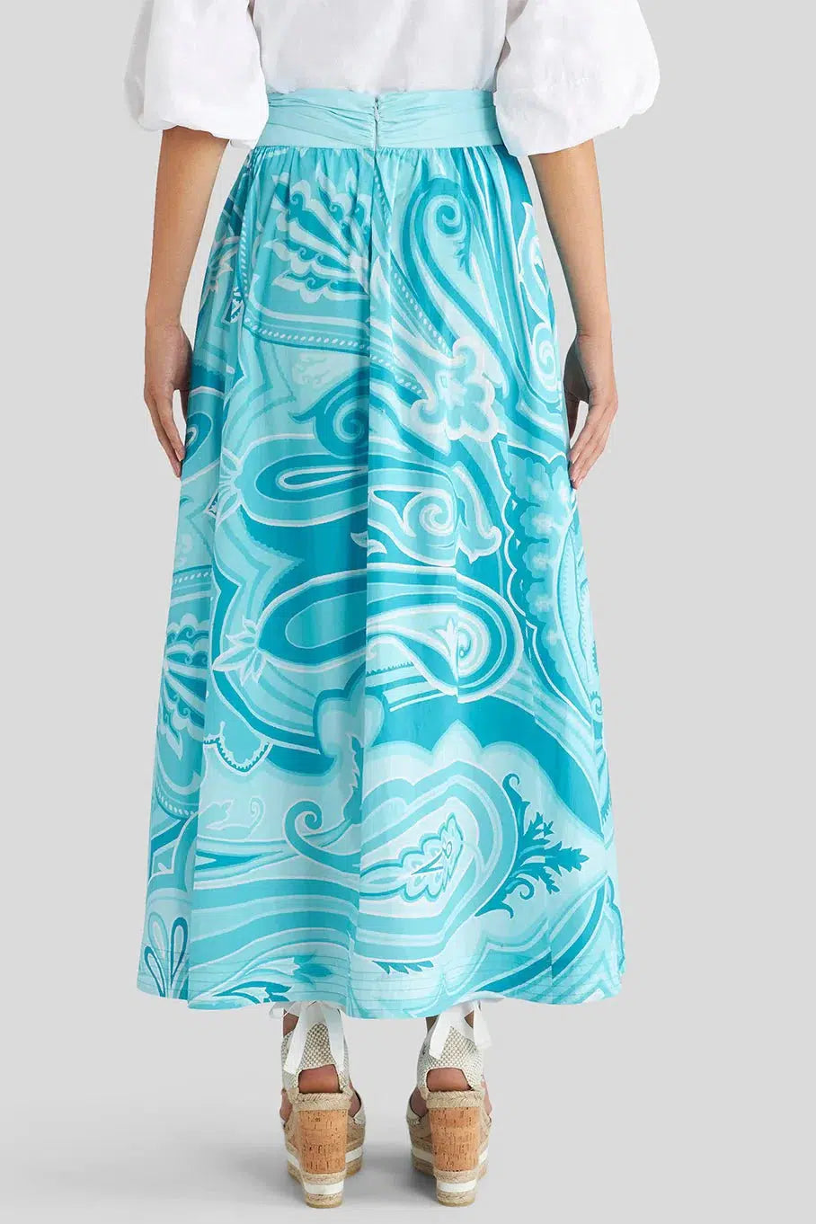 ETRO-Long Belted Skirt-