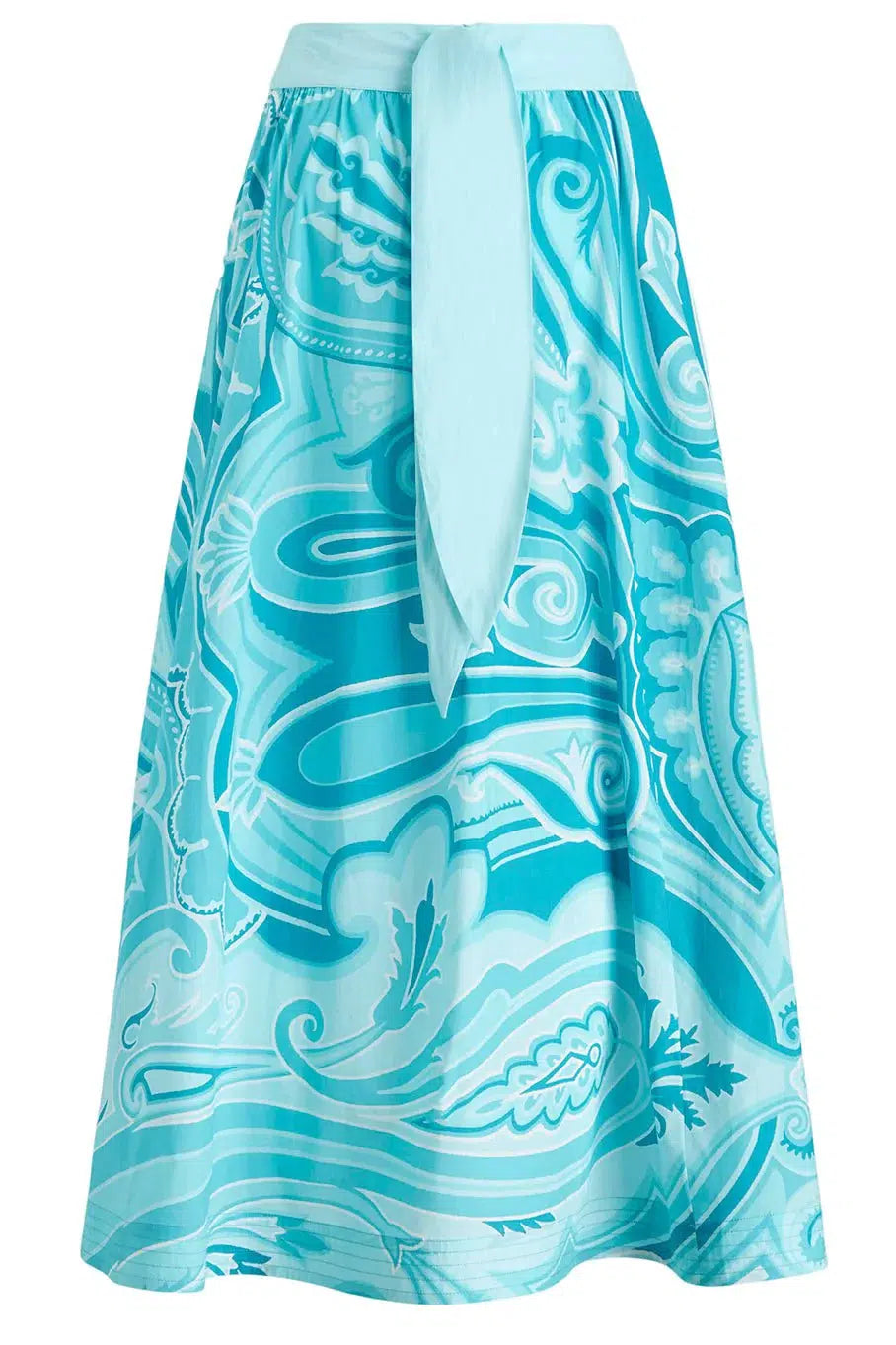 ETRO-Long Belted Skirt-