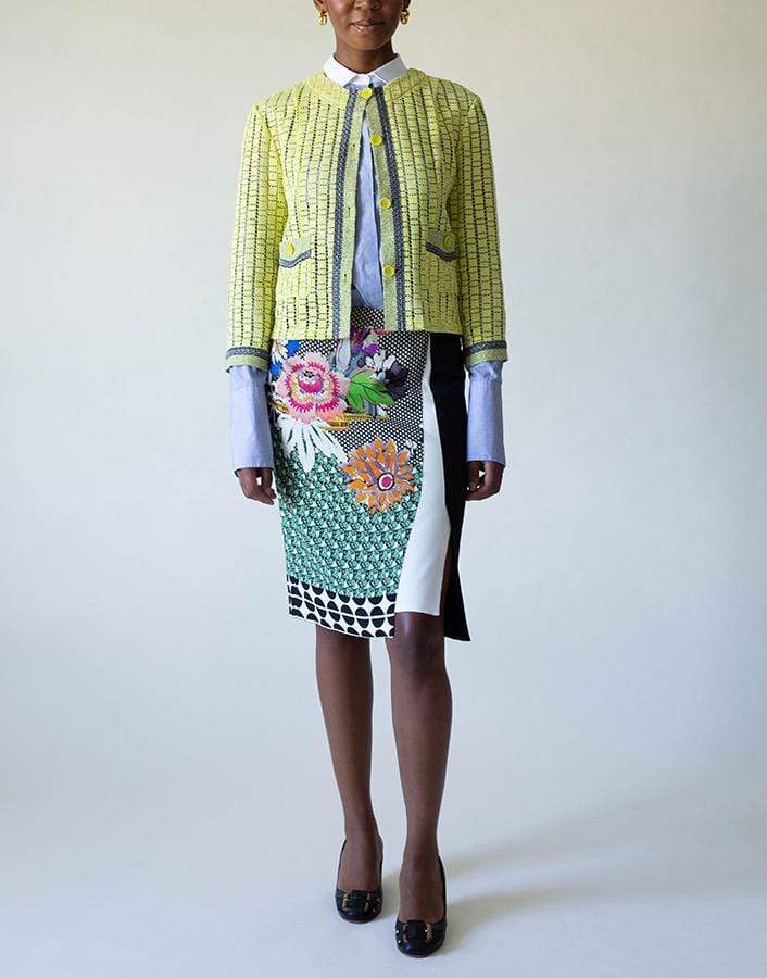 ETRO-Print Stretch Pencil Skirt-MULTI