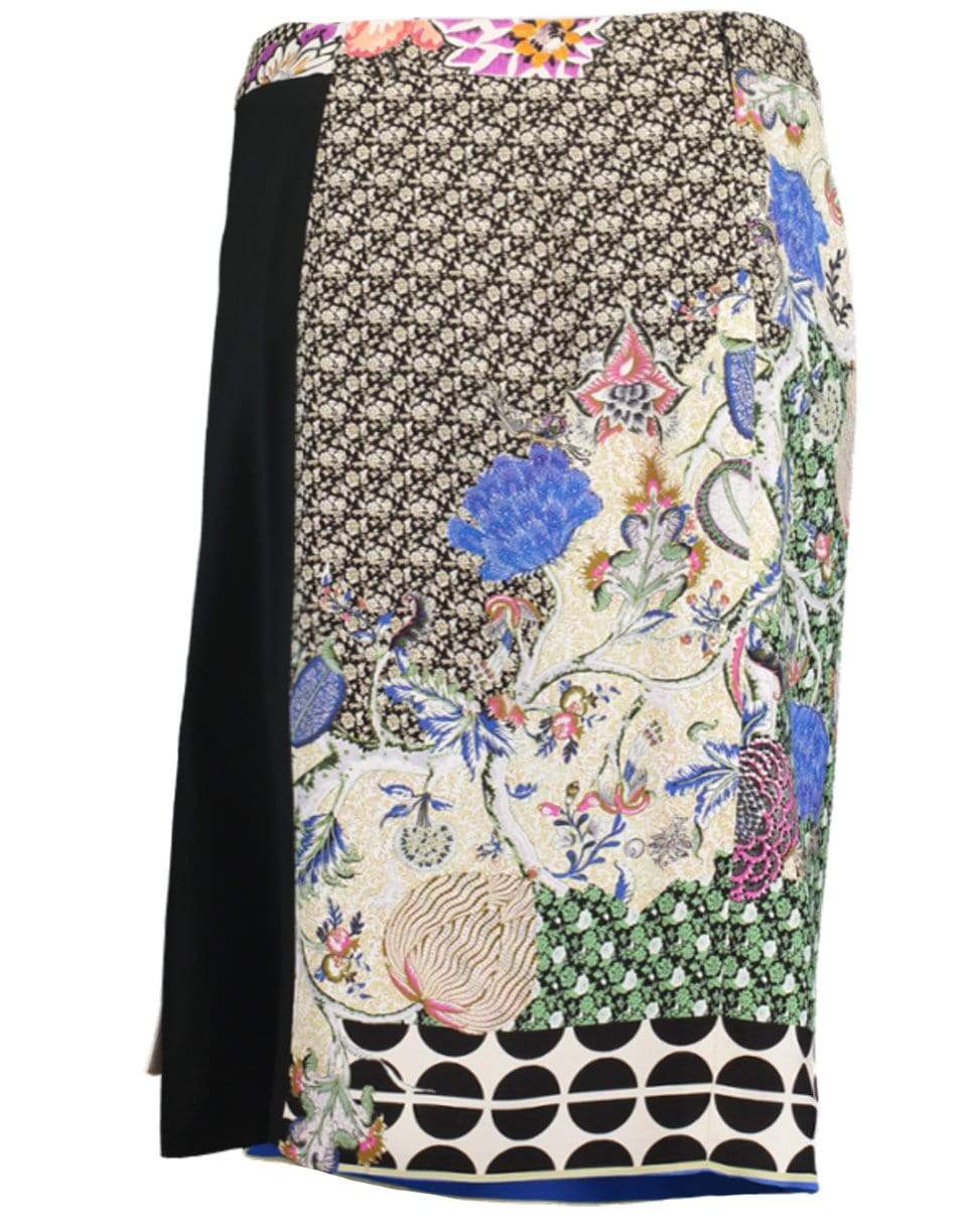 ETRO-Print Stretch Pencil Skirt-MULTI