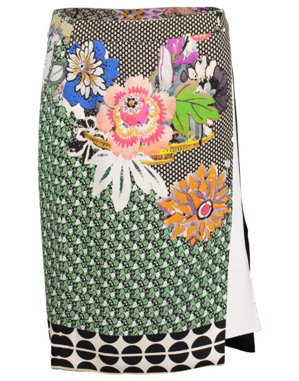ETRO-Print Stretch Pencil Skirt-MULTI