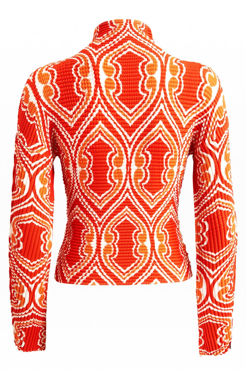 ETRO-Chakra Pleated Long Sleeve Top-