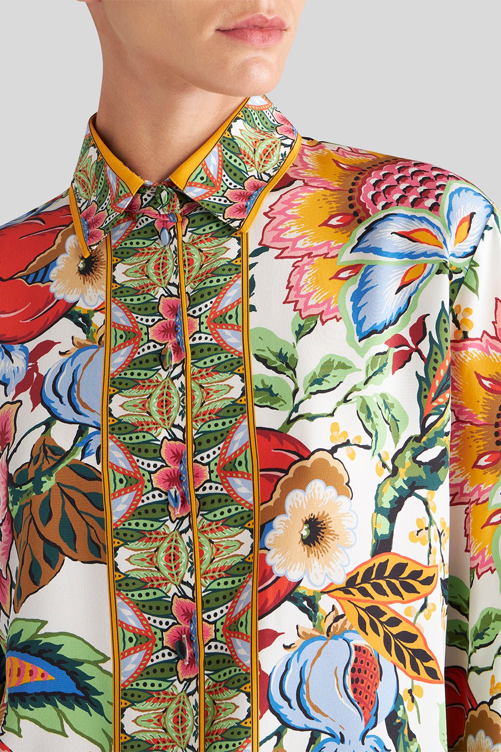 Floral Long Sleeve Button Down Blouse CLOTHINGTOPBLOUSE ETRO   