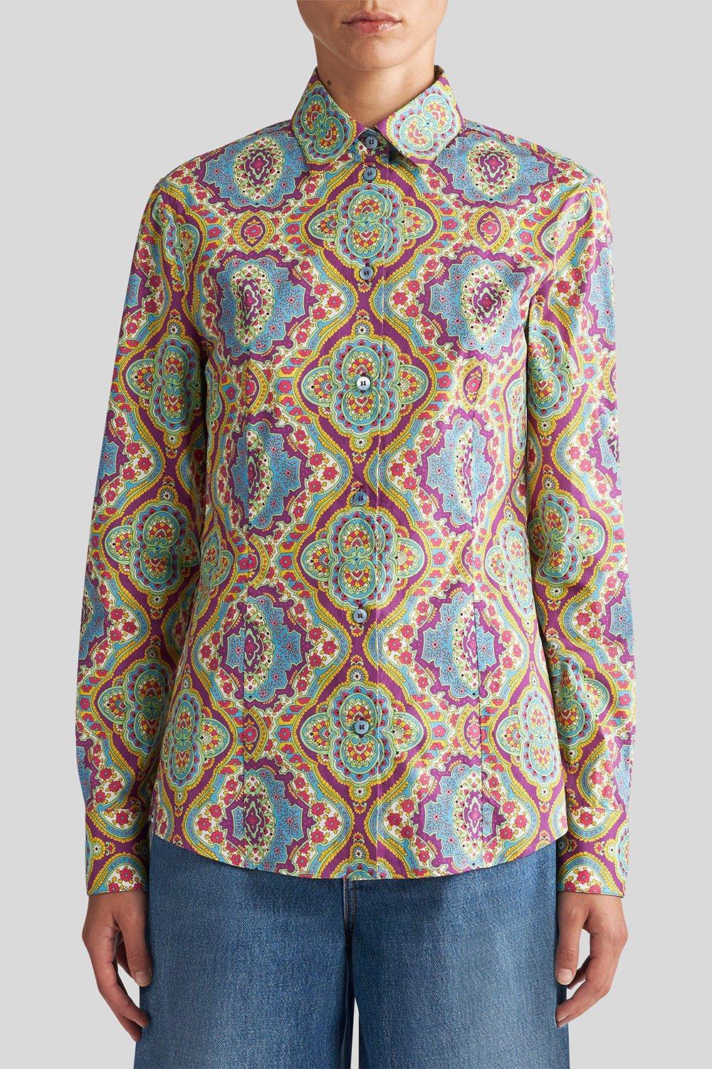ETRO-Paisley Button Down Blouse-