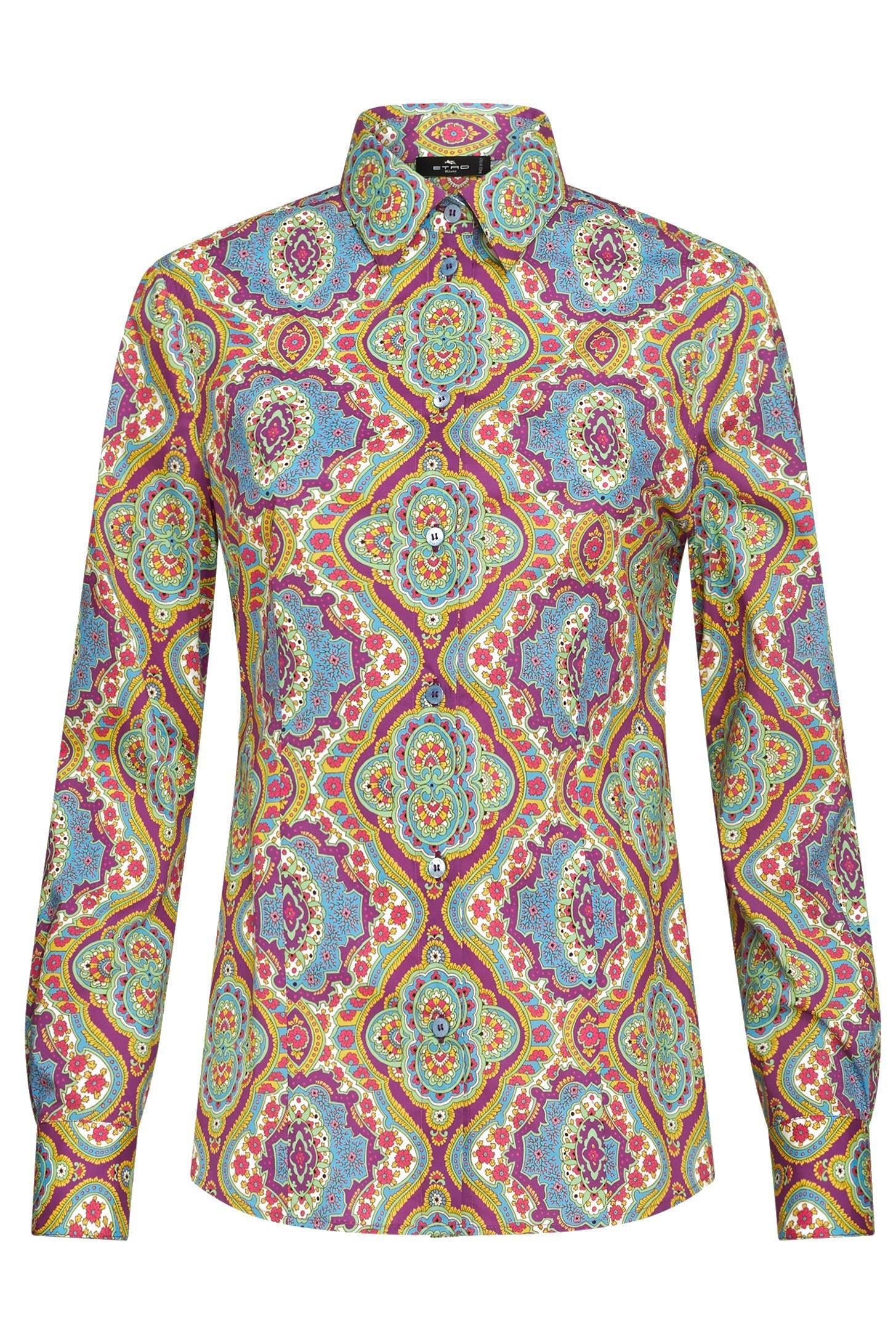 ETRO-Paisley Button Down Blouse-