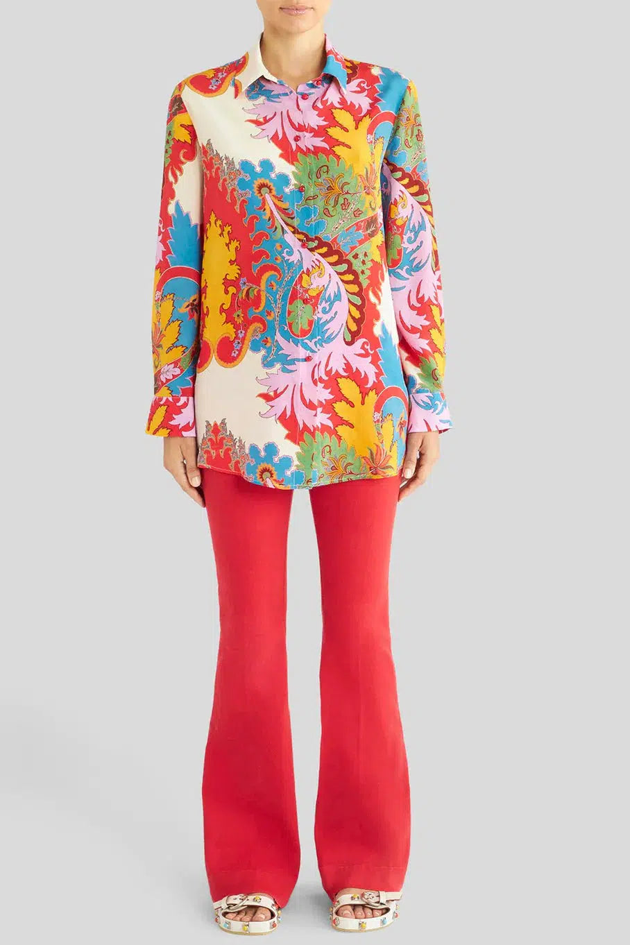 ETRO-Floral Button Down Blouse-