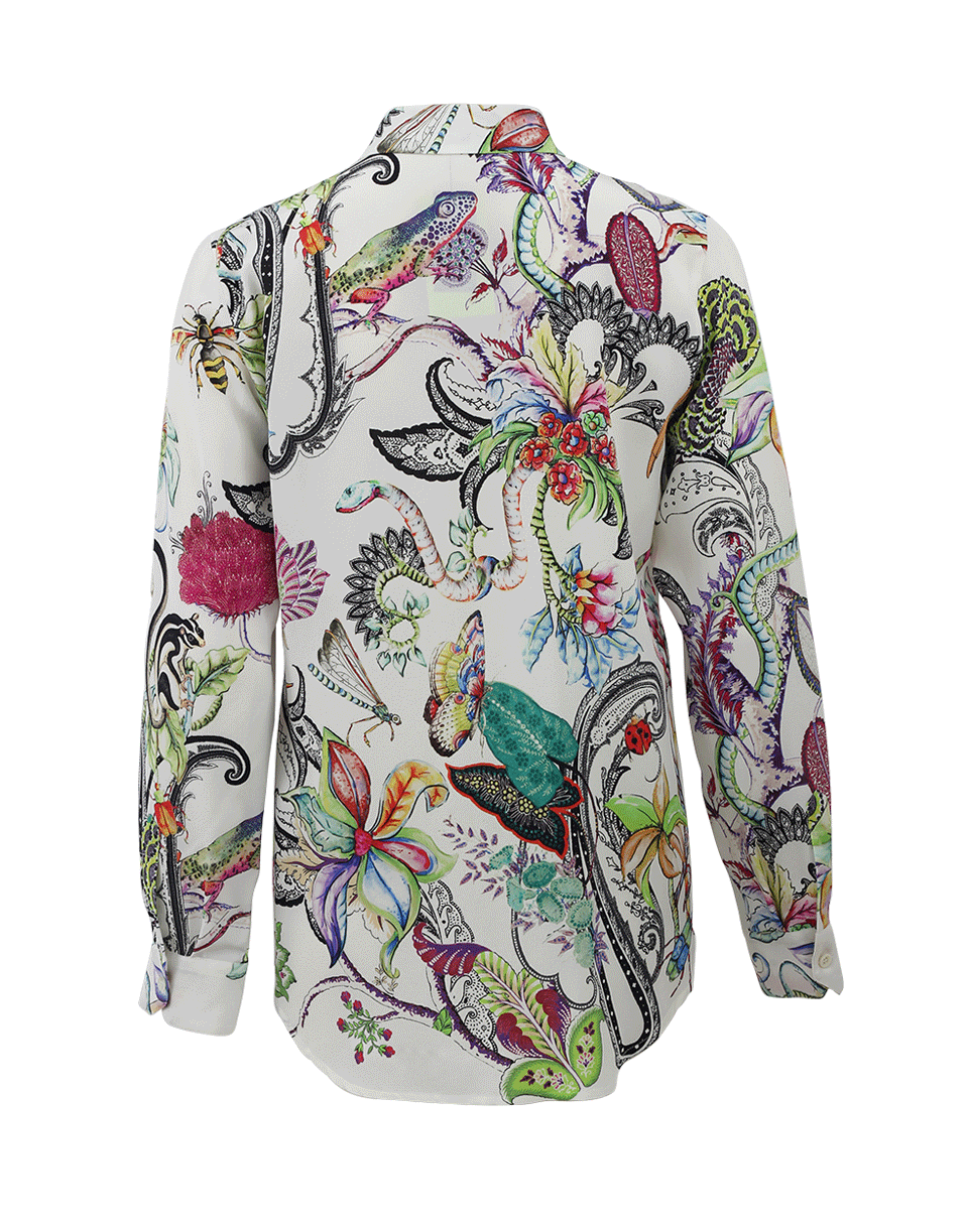 ETRO-Jungle Print Silk Blouse-