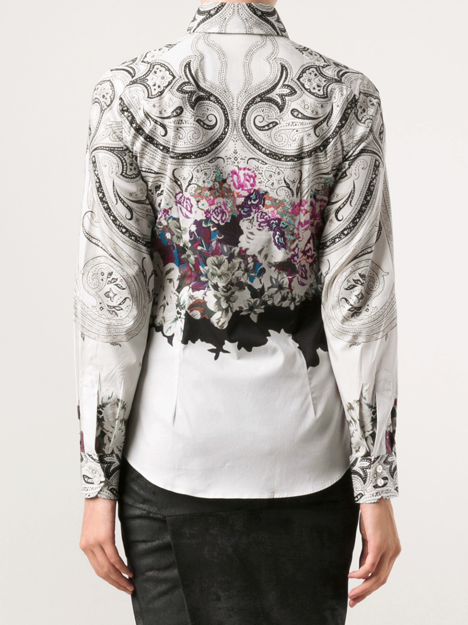 ETRO-Paisley Detail Stretch Blouse-