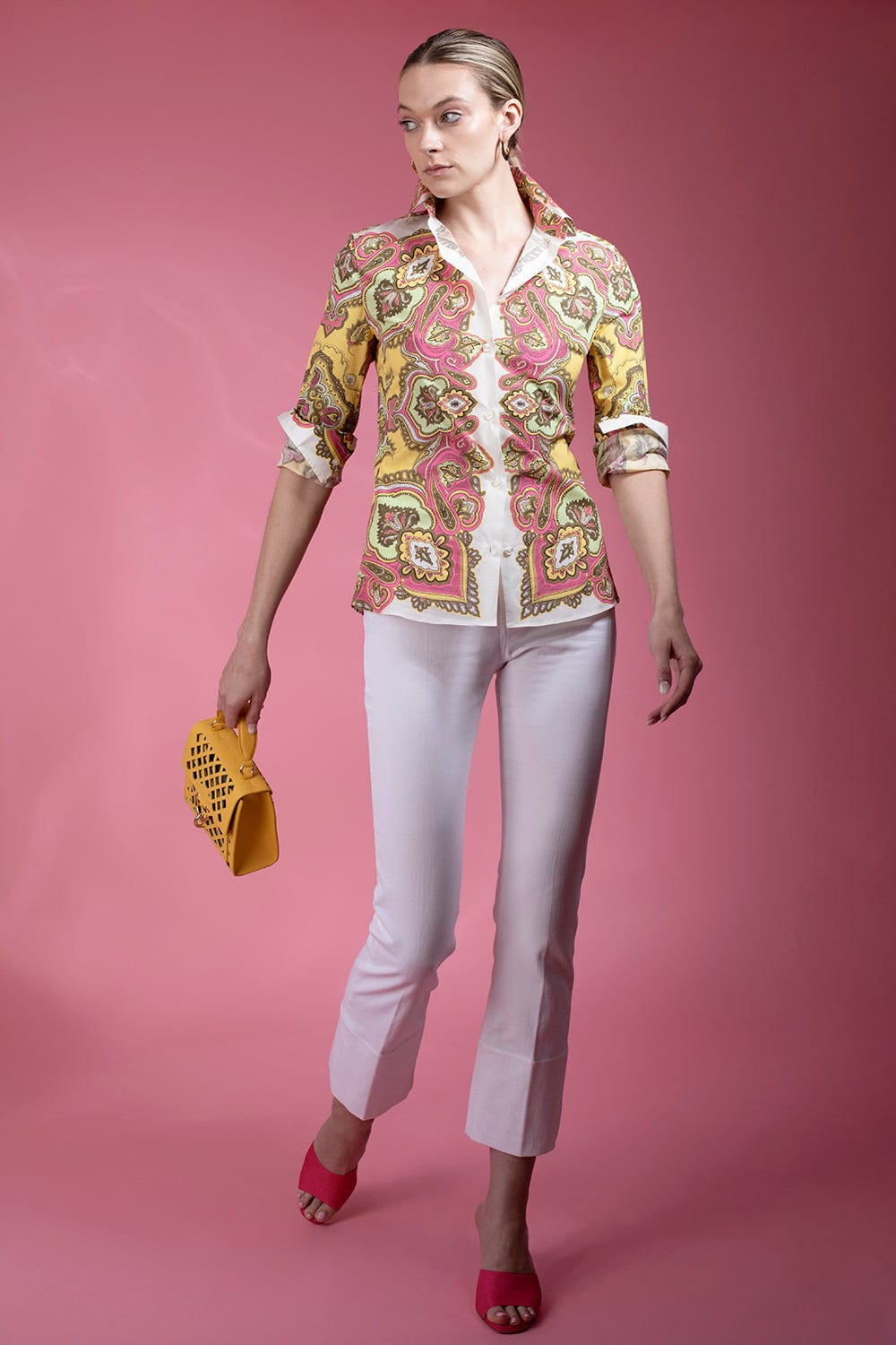 ETRO-Long Sleeve Button Down Shirt-