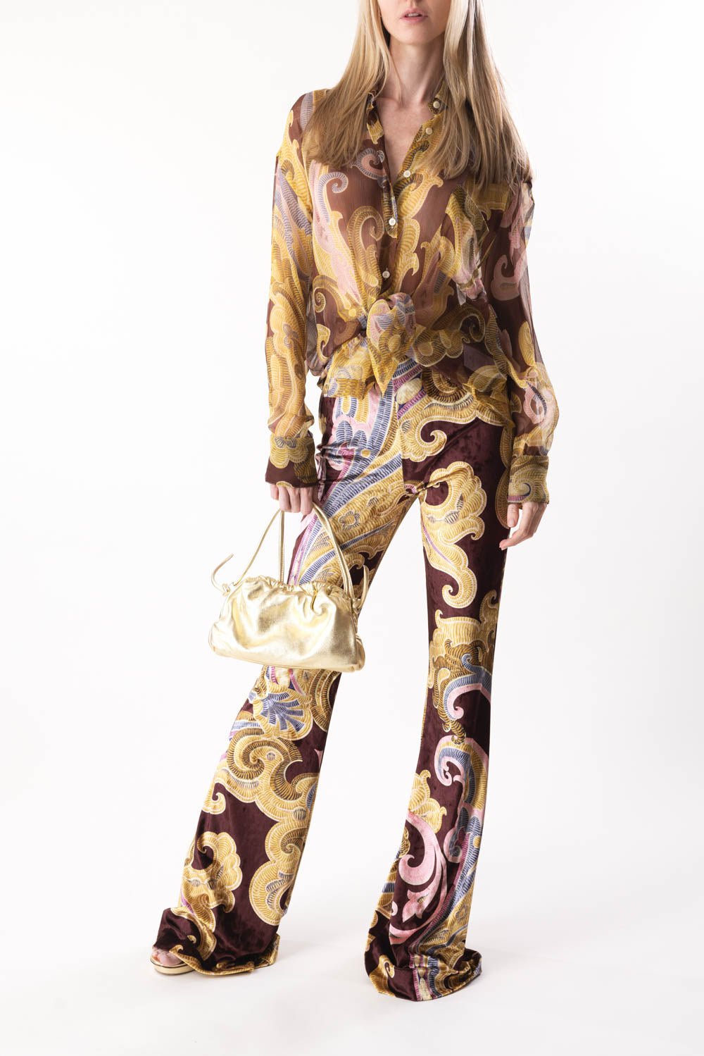 ETRO-Oversized Button Down Blouse-