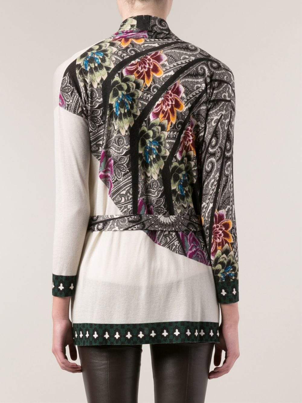 ETRO-Belted Drape Cardigan-