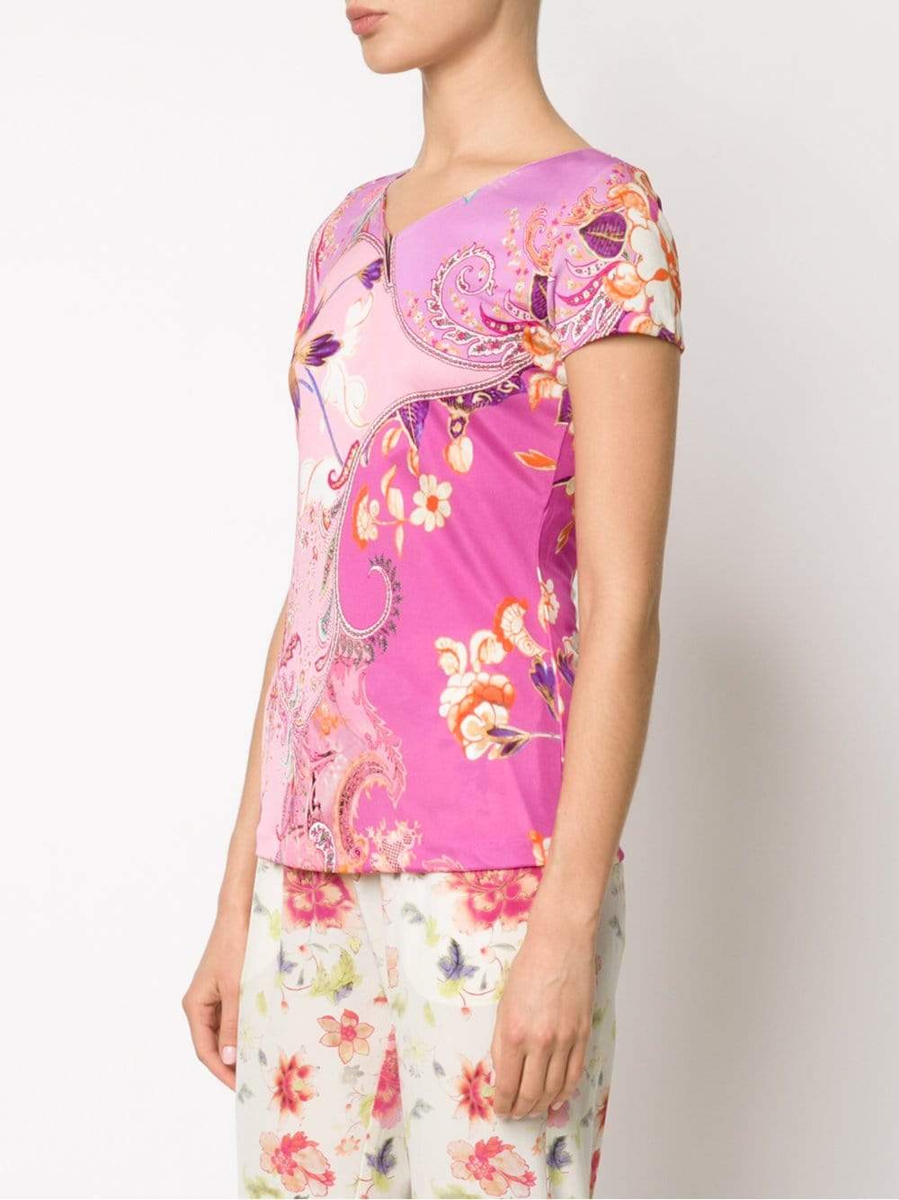 ETRO-Paisley Print T-Shirt-