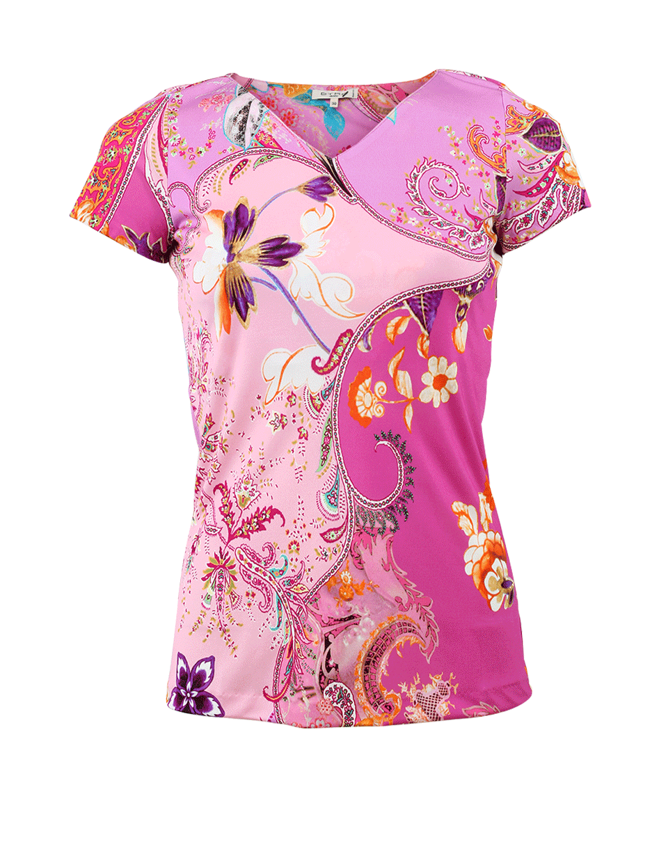 ETRO-Paisley Print T-Shirt-