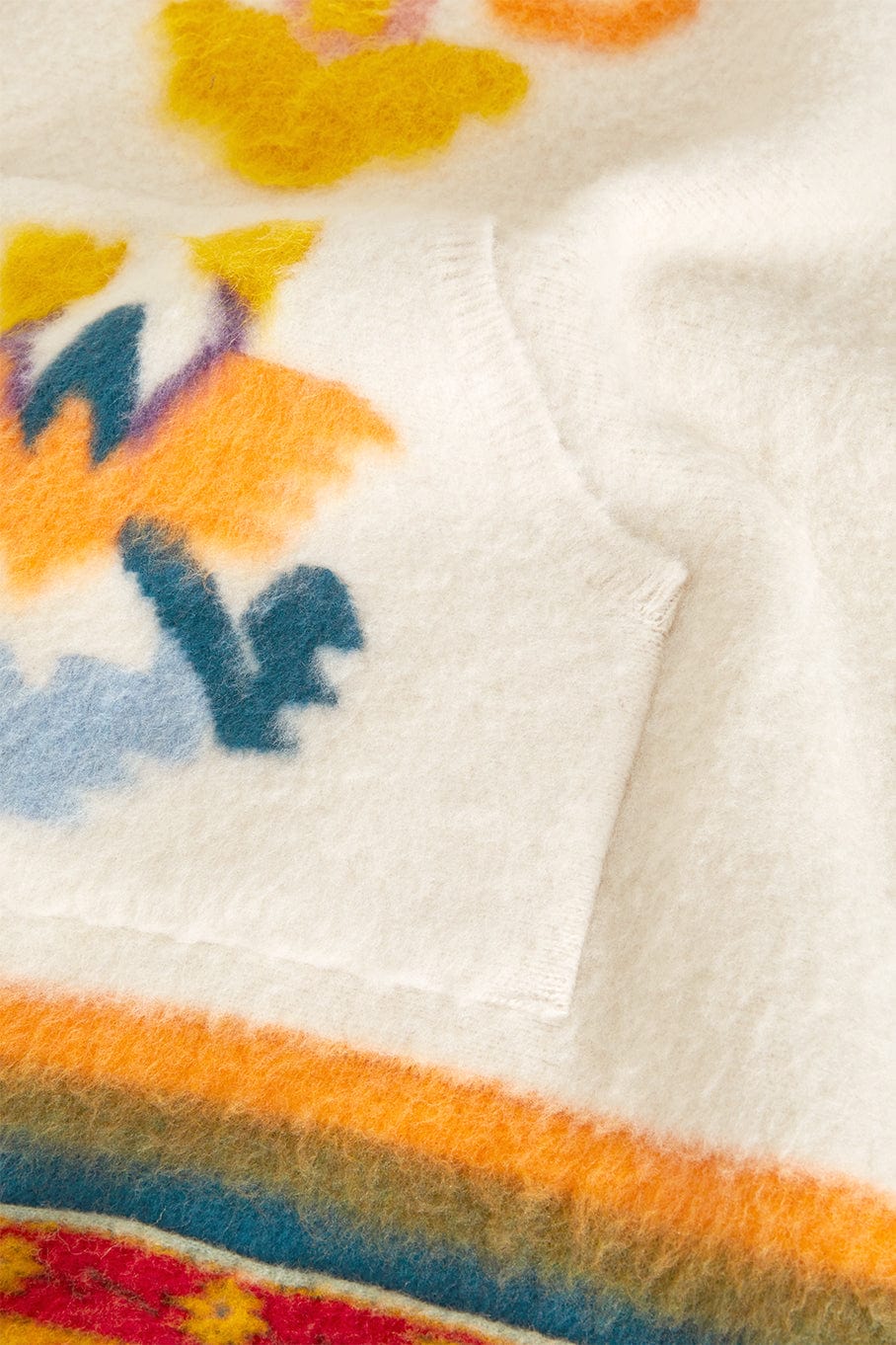 ETRO-Maglia Poncho-BIANCO