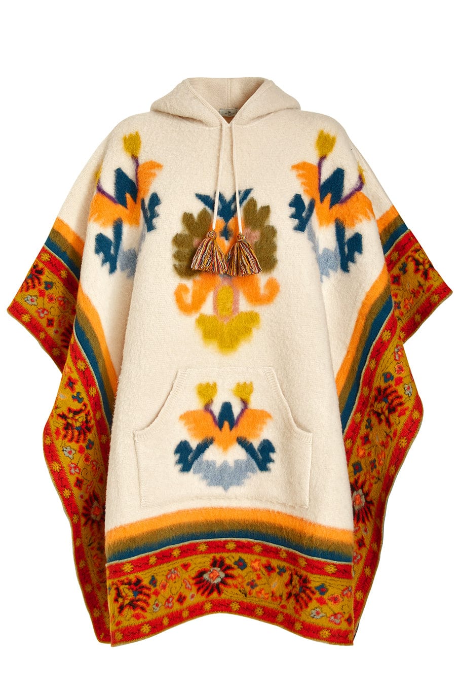 ETRO-Maglia Poncho-BIANCO
