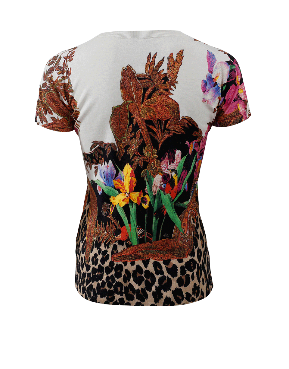 ETRO-Leopard Bottom Pullover-