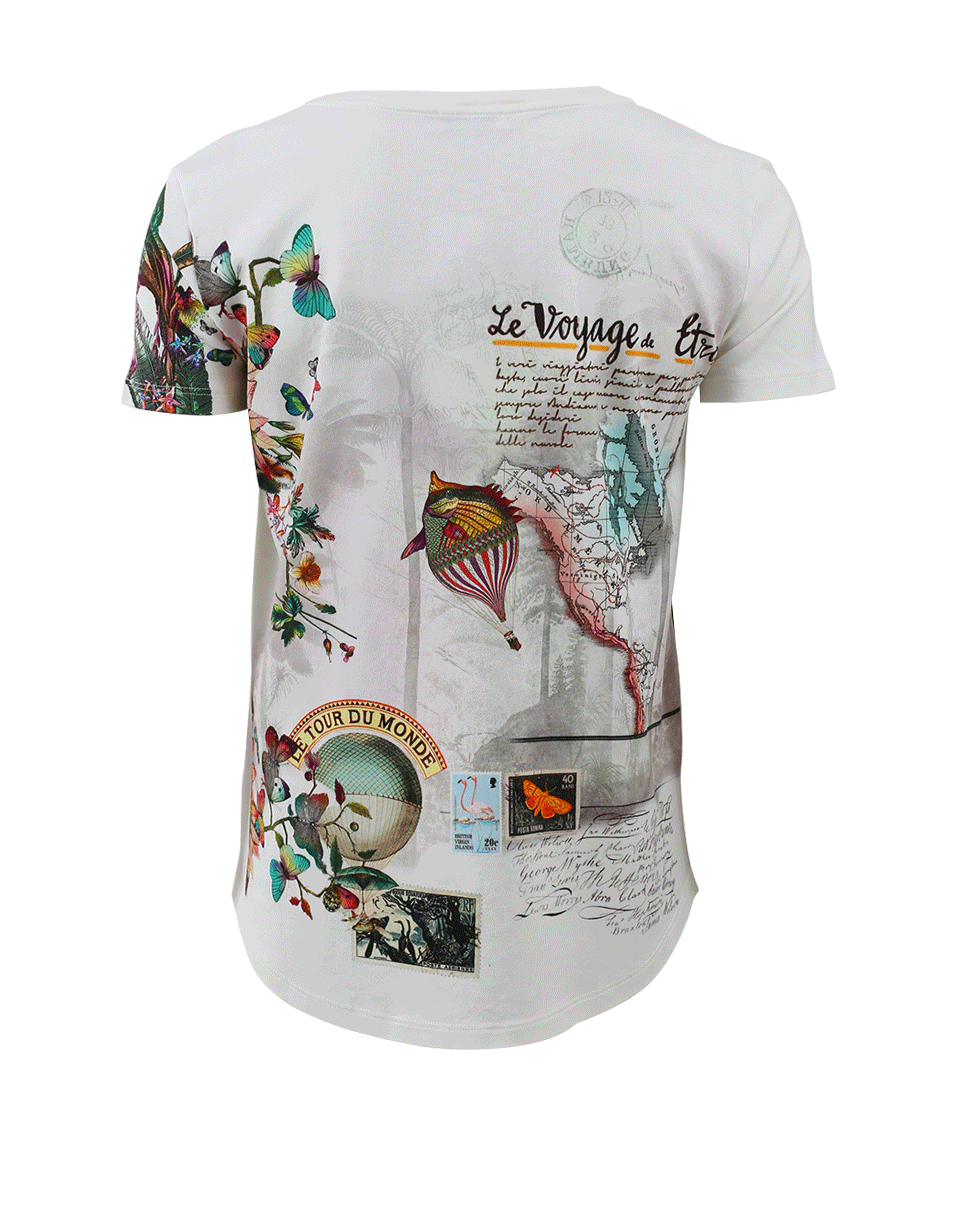 ETRO-Post Card Print T-Shirt-