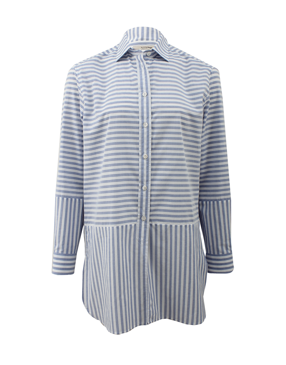 ETRO-Stripe Tunic Shirt-