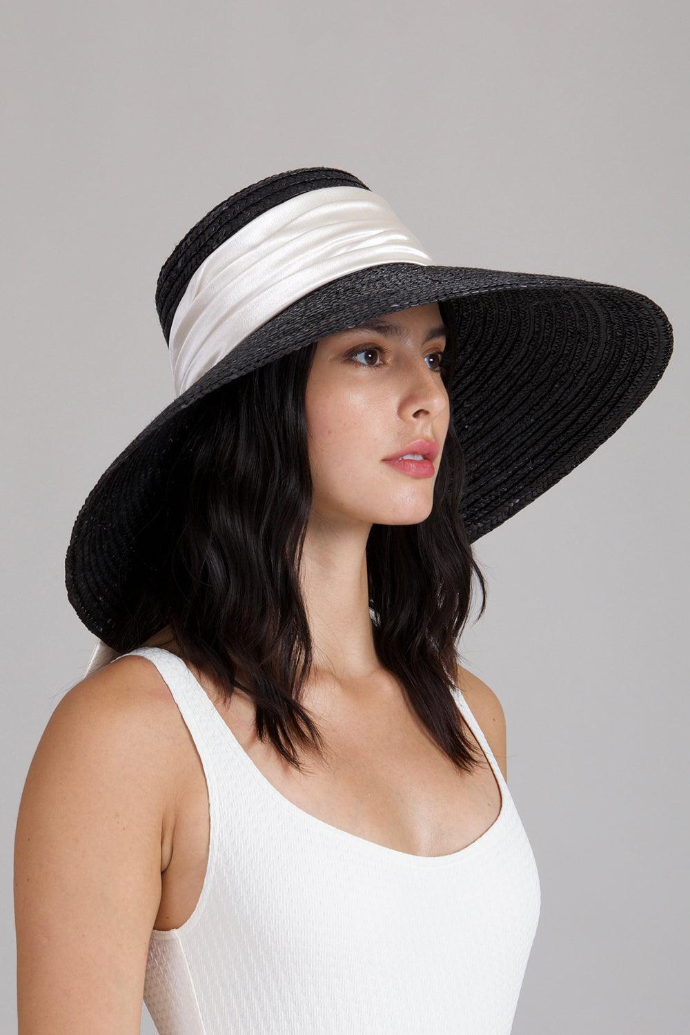 Mirabel Wide Brim Hat - Black-BLACK-O/S-ACCESSORIEHEADWEAR-EUGENIA KIM