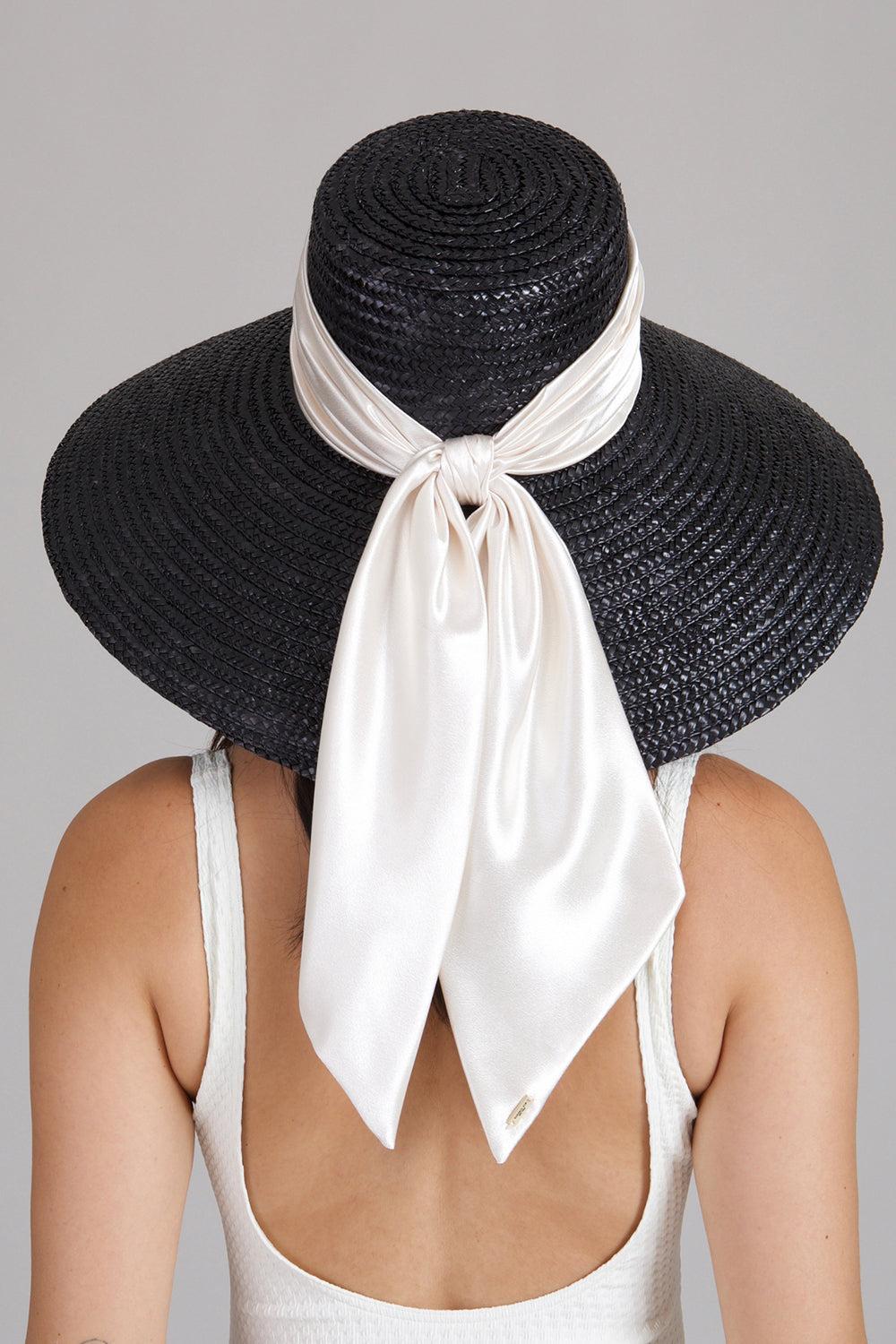 Mirabel Wide Brim Hat - Black-BLACK-O/S-ACCESSORIEHEADWEAR-EUGENIA KIM