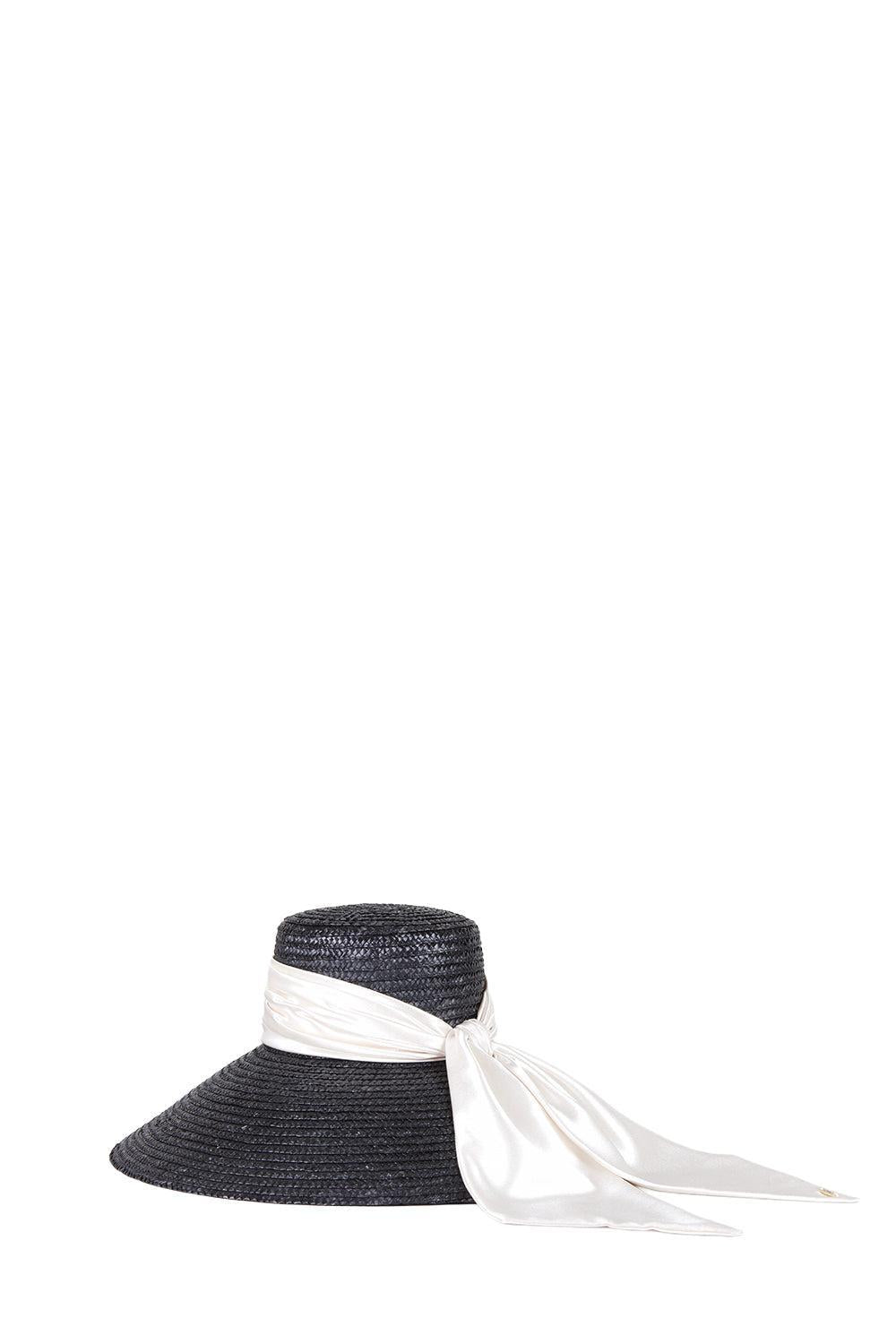 Mirabel Wide Brim Hat - Black-BLACK-O/S-ACCESSORIEHEADWEAR-EUGENIA KIM