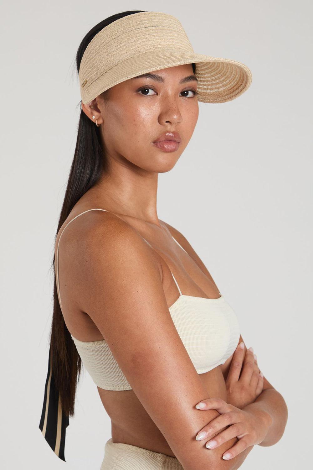 Ricky Visor-NATURAL-O/S-ACCESSORIEHEADWEAR-EUGENIA KIM